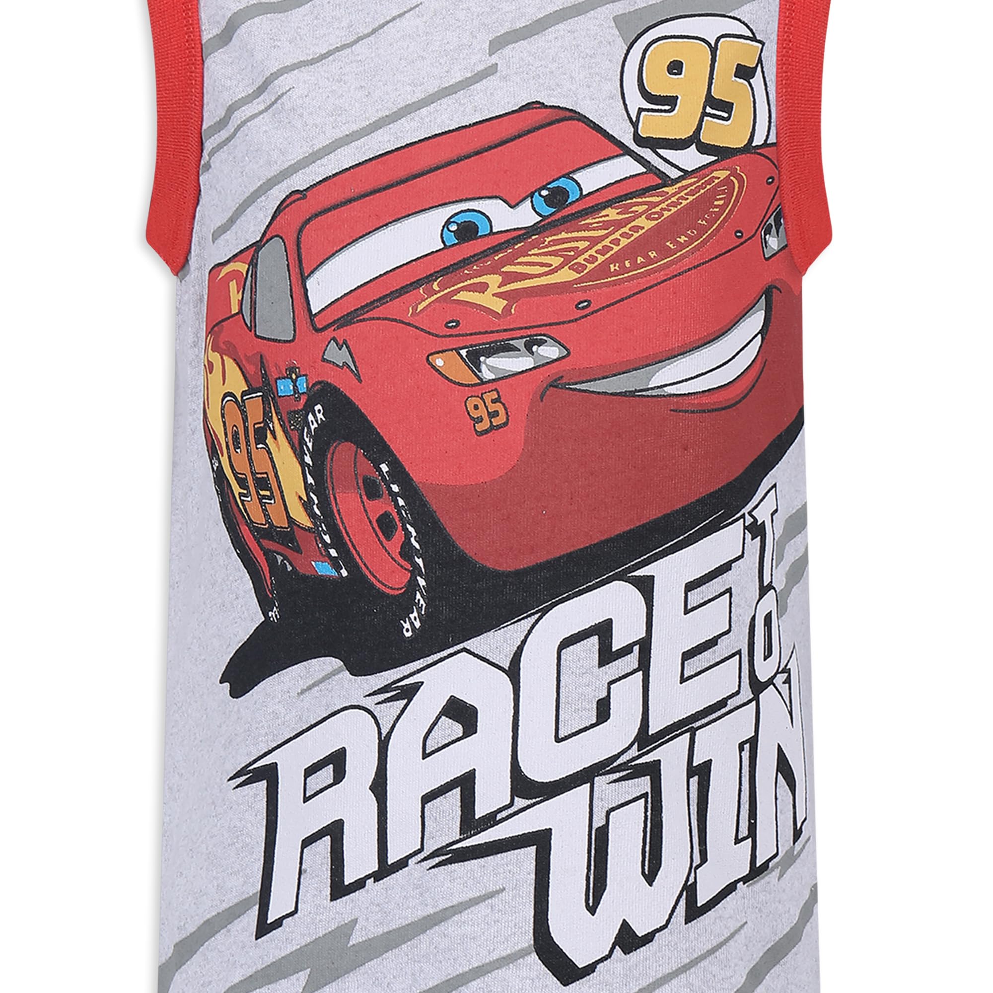 Disney Cars - Juego de 2 camisetas sin mangas para niños, camiseta interior para niños