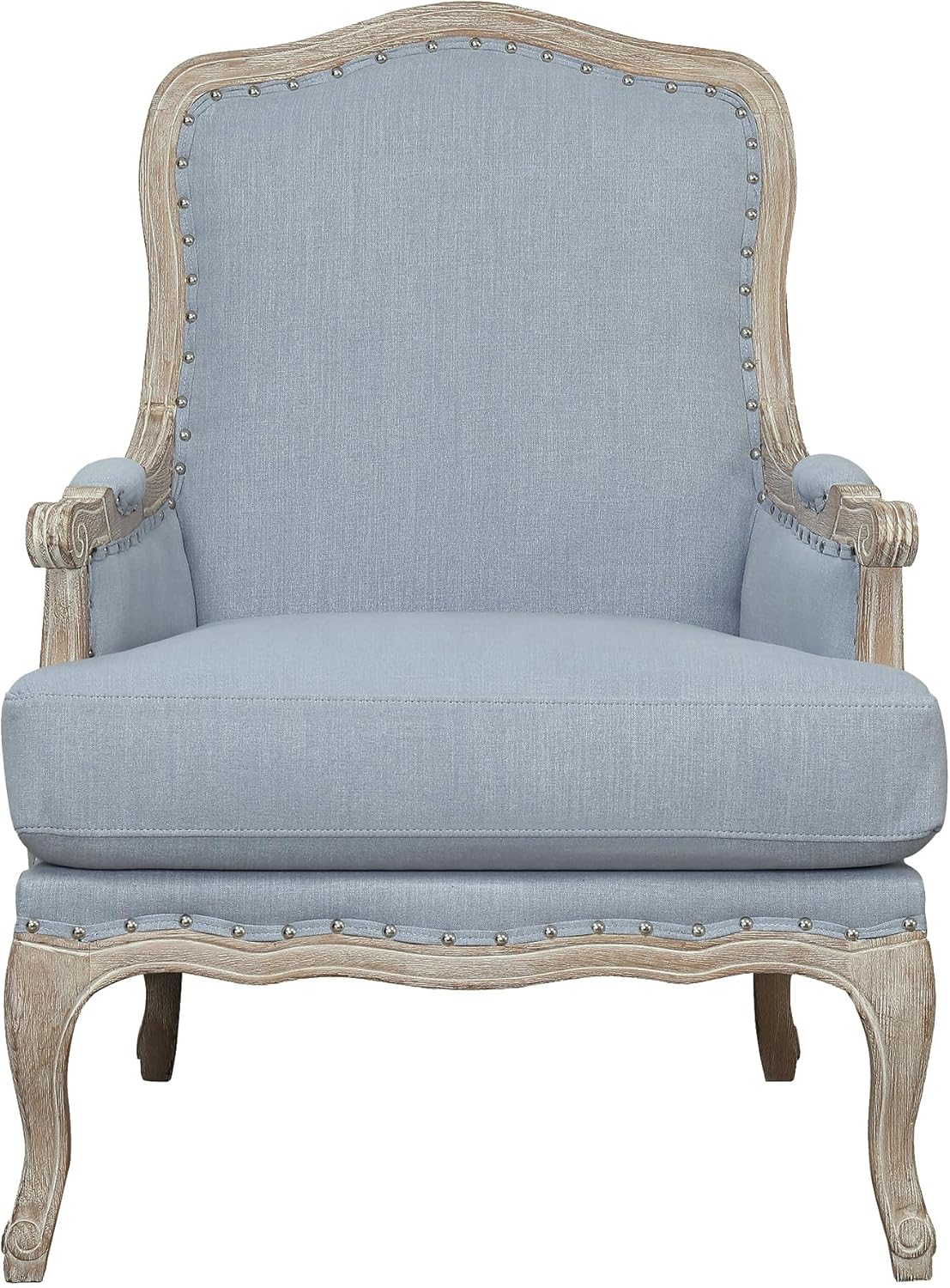 Picket House Furnishings Regal Accent Chair in Light Blue