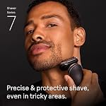 Rasoir à Lame Foliaire Braun, Rasoirs pour Hommes, Rasoir Électrique, Série 7, Humide & Sec avec Mode Turbo, 7120s