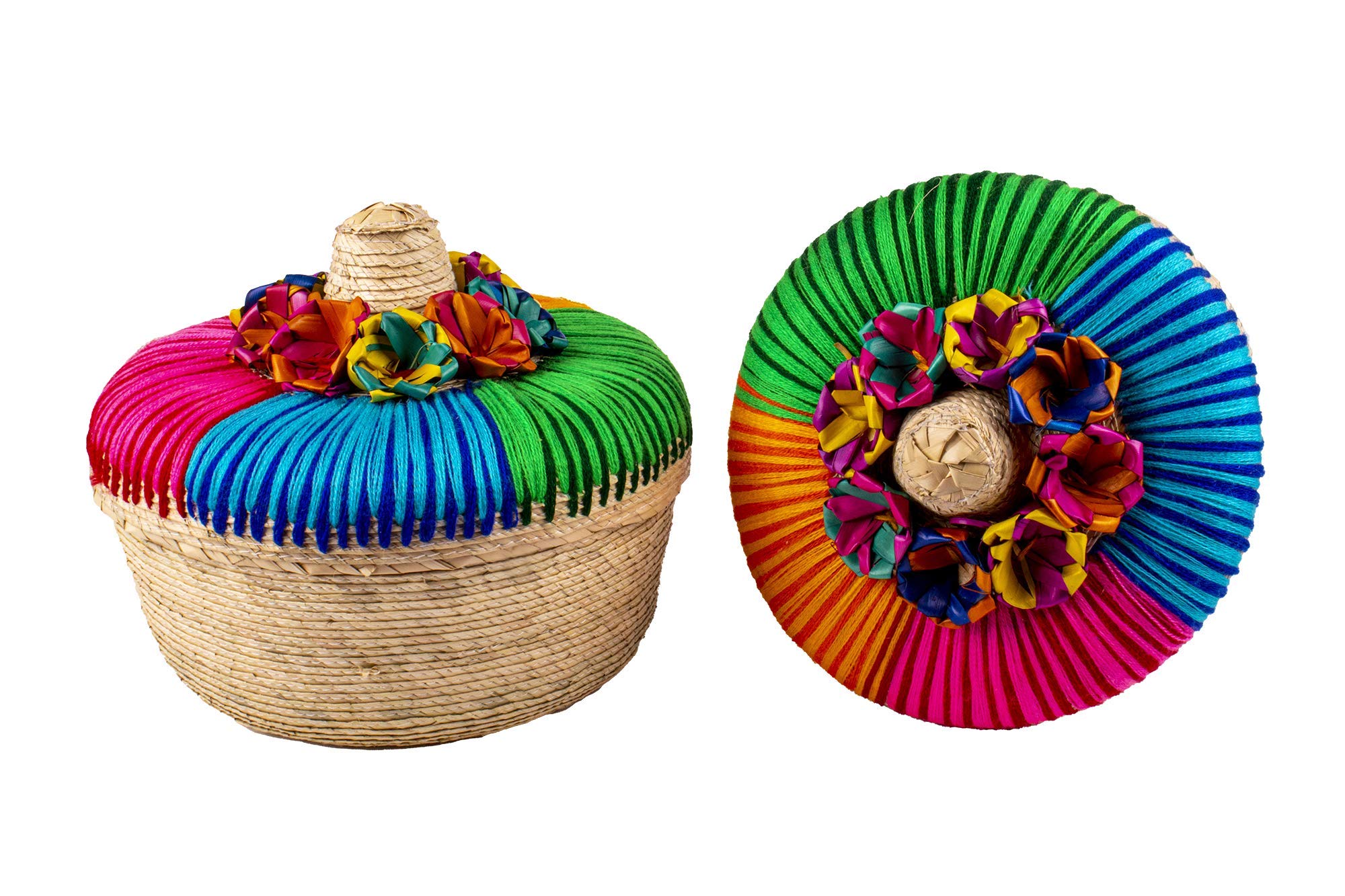 Amazon.co.jp: 本物のメキシカン手織りのトルティーヤバスケット