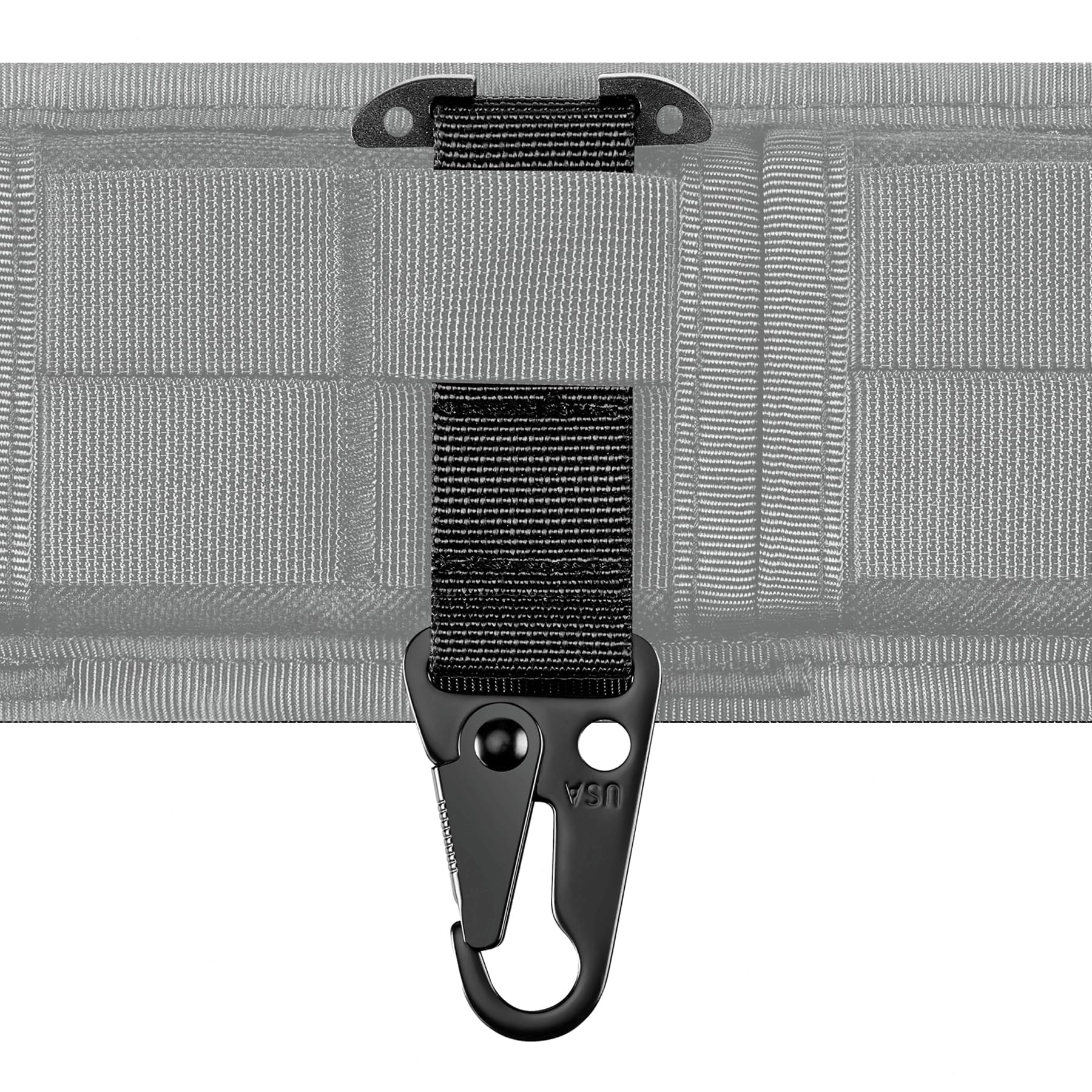 Tactical Belt Clip T-Mount, MOLLE Bag Clip, Tactical Clash Hook Hanging Carabiner