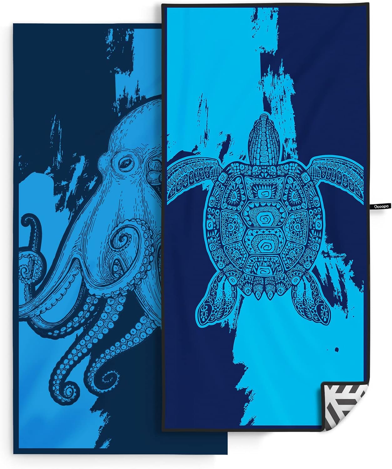 OCOOPA 2 Pack Beach Towel Microfiber, Extra Large 178cm*80cm Oversized Travel Towel- Quick Dry, Sand Free, Compact, Lightweight-Beach Accessories