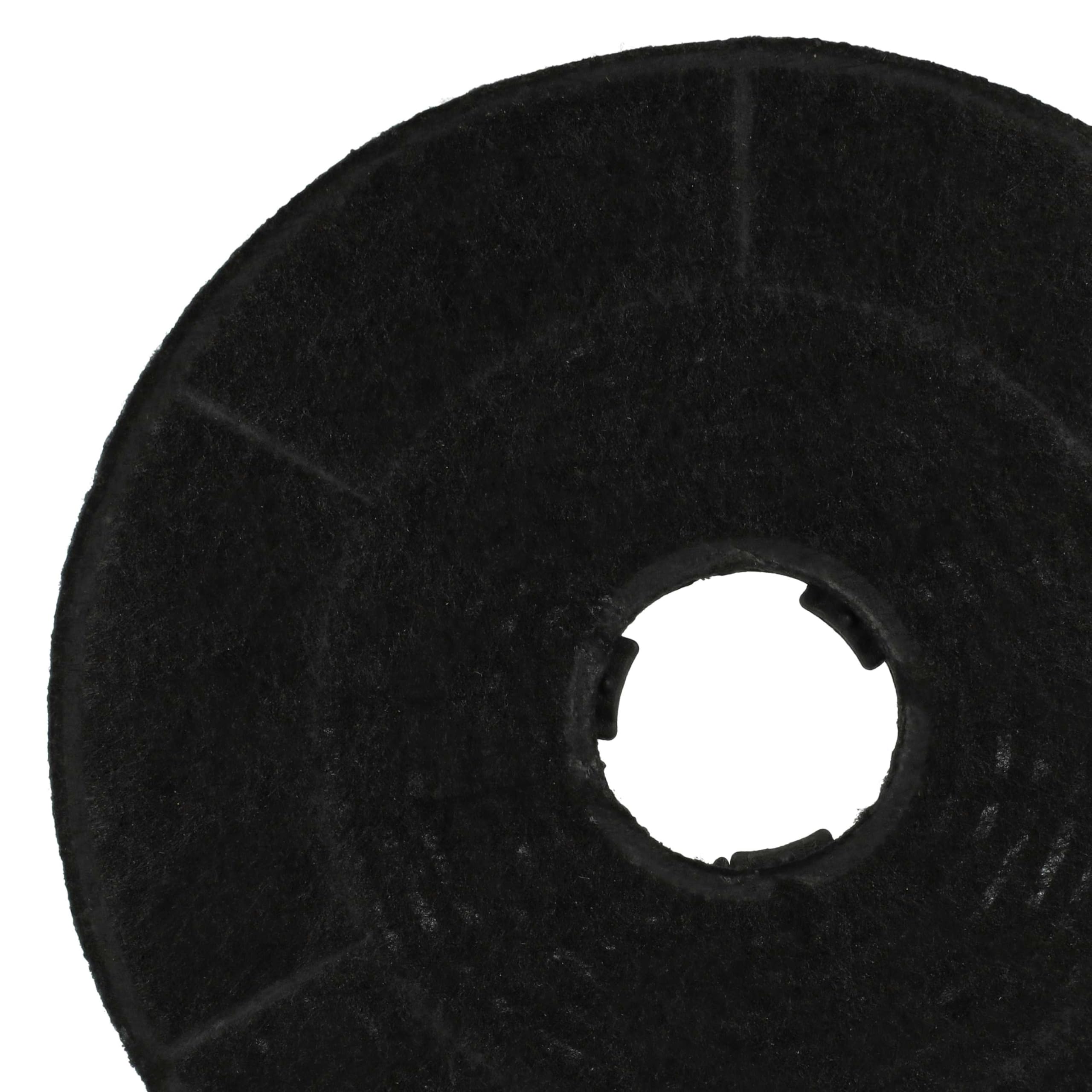 vhbw 4x filtro de carbón activado compatible con Jan Kolbe FL480W 101100101 campanas cocina - 16 cm