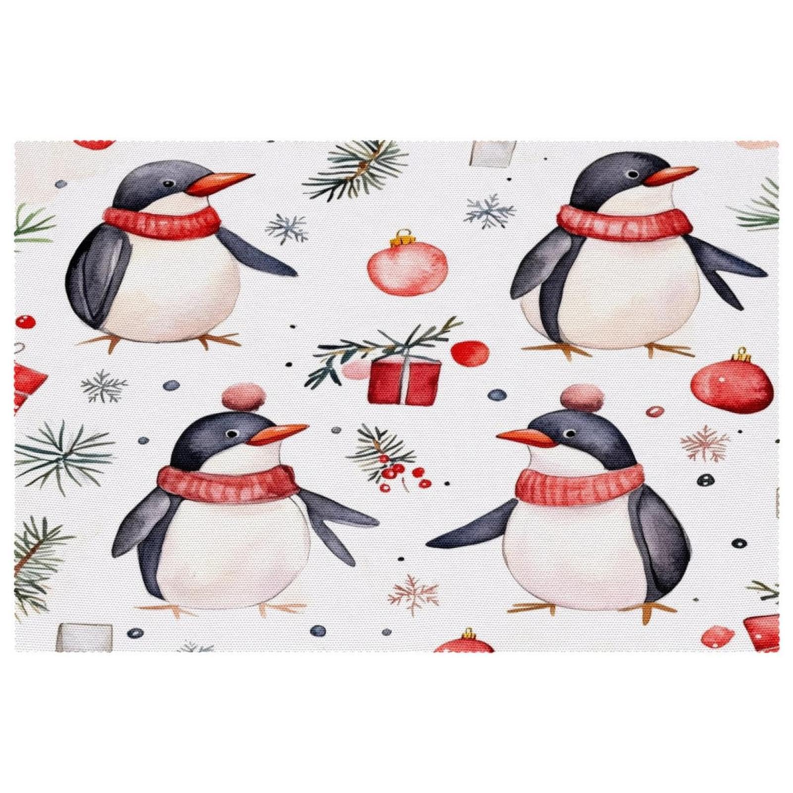 Set de table Noël pingouin pour partager la magie des fêtes en famille