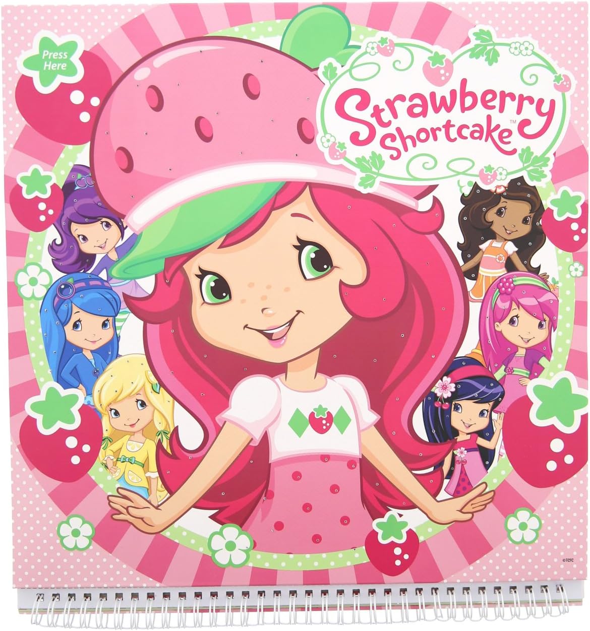 2015 Strawberry Shortcake Wall Calendar Blingkers Light Up 18 Month Calendar
