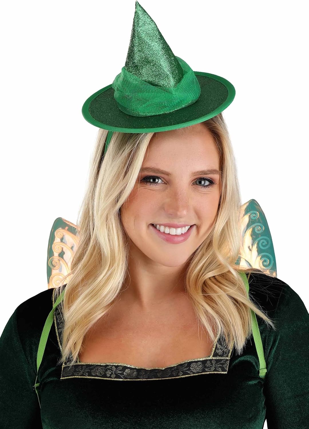 Disney Fauna the Fairy Headband & Wings Kit - Glittery Hat with Iridescent Vinyl Wings, Officially Licensed