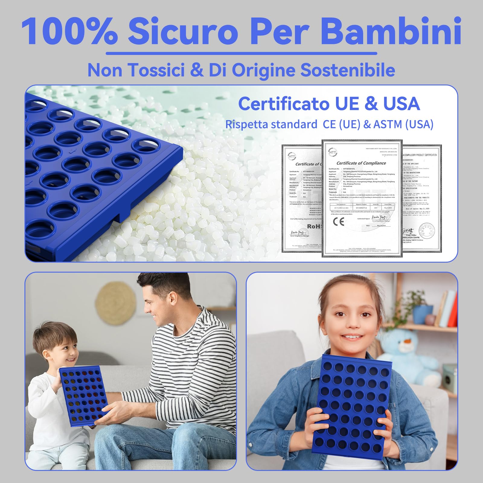 Pup Go Giochi da Tavolo 4 in Linea Formato Standard per Bambini 3+ Anni, Regali Natale per Bambina and Ragazzo, Classico Gioco di Società Familiare, Portatile da Viaggio per 2 Giocatori