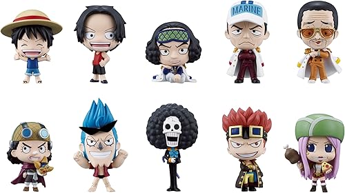 TAMASHII NATIONS Bandai One Piece Deform Master Petite Figuras de juguete, juego de 10, volumen #3