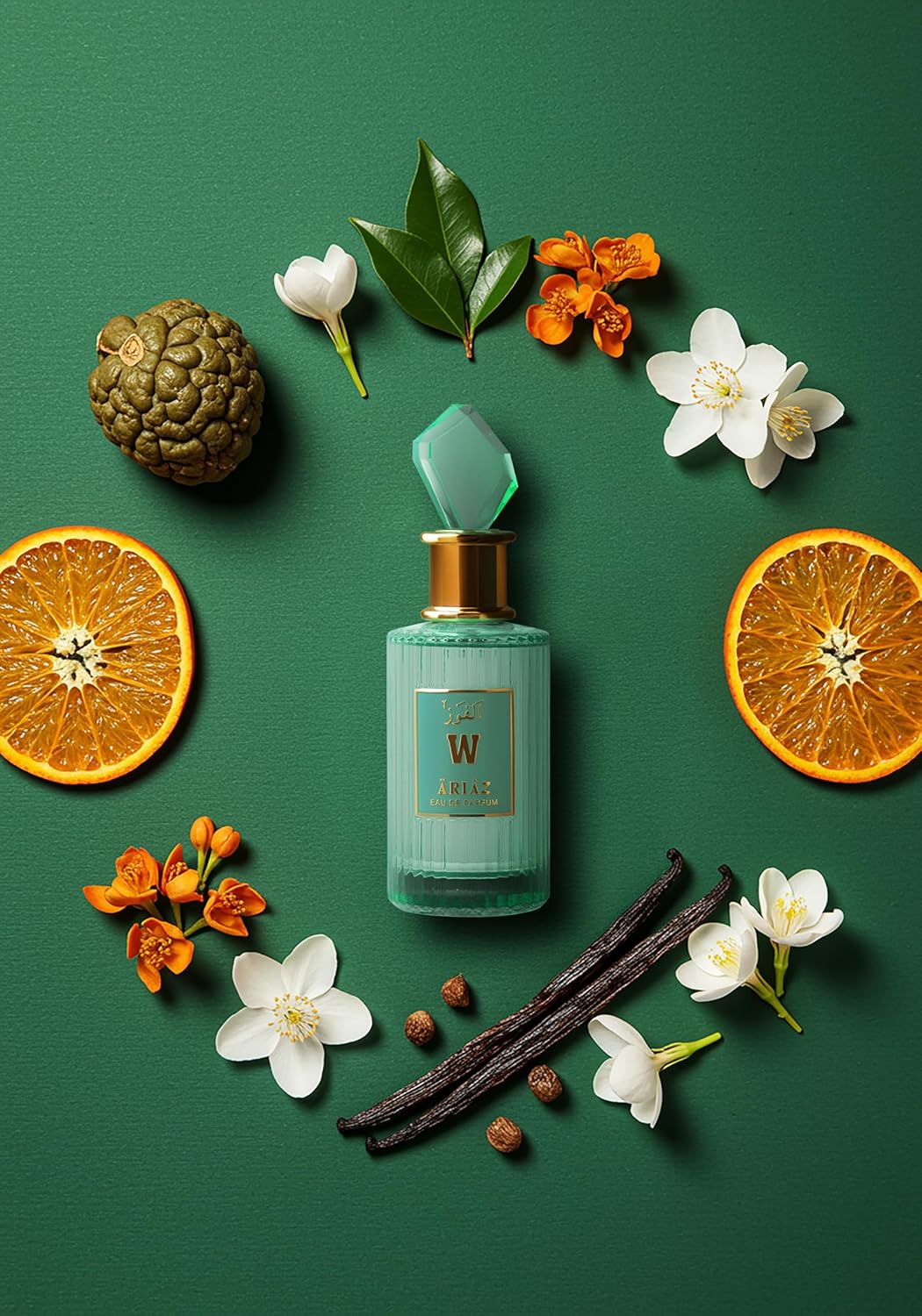 ARIAZ W (Win) Women Eau De Parfum 3.4 Oz - Bright Floral Citrus Perfume with Bergamot, Orange Blossom, Tuberose, Jasmine, Vanilla & Musk - Fresh Feminine Fragrance for Day Wear - Image 2