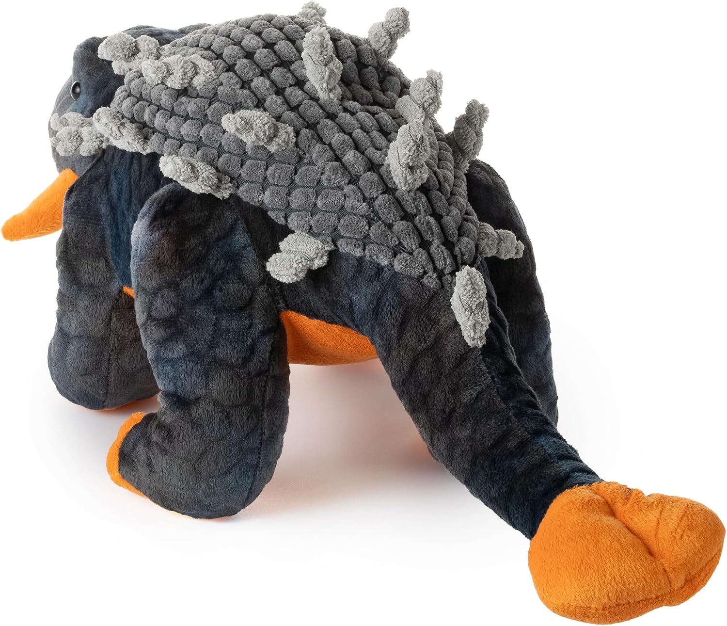 The Petting Zoo Ankylosaurus Dinosaur Stuffed Animal Plushie, Gift for Kids, Dinosaur Animals, Gray Dinosaur Plush Toy 24 inches