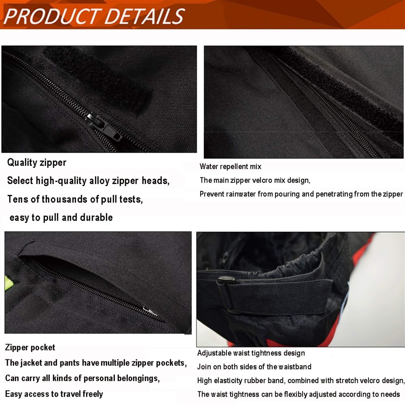 Chaqueta De Moto Anti-caída Chaqueta De Montar A Caballo para Hombre con Forro Aislante De Algodón Y Desmontable 5 Engranajes Protectores Extraíbles para Proteger Su Seguridad Al Conducir