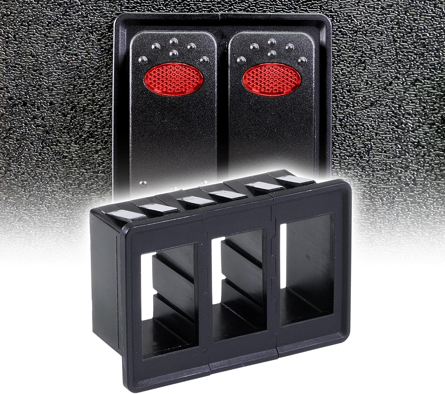 True Mods 3-Slot Rocker Switch Panel Housing Kit [Industry Standard Fit ...