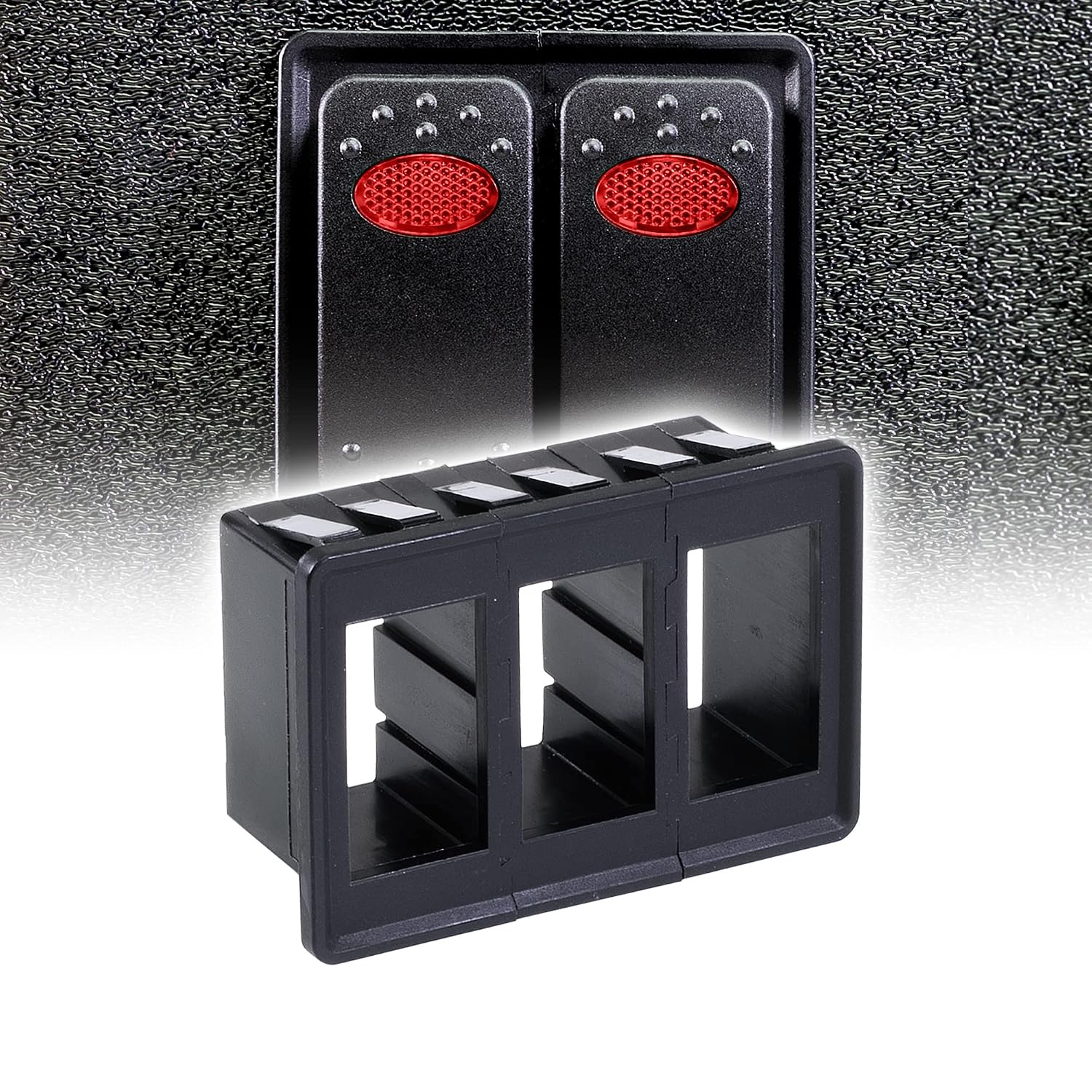 True MODS 3-Slot Rocker Switch Panel Housing Kit Holder
