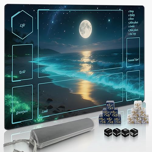 Miniatura 7 de Extalas Lidera intensas batallas con nuestra alfombrilla de juego antideslizante MTG, ideal para enfrentamientos mágicos The Gathering, incluye un