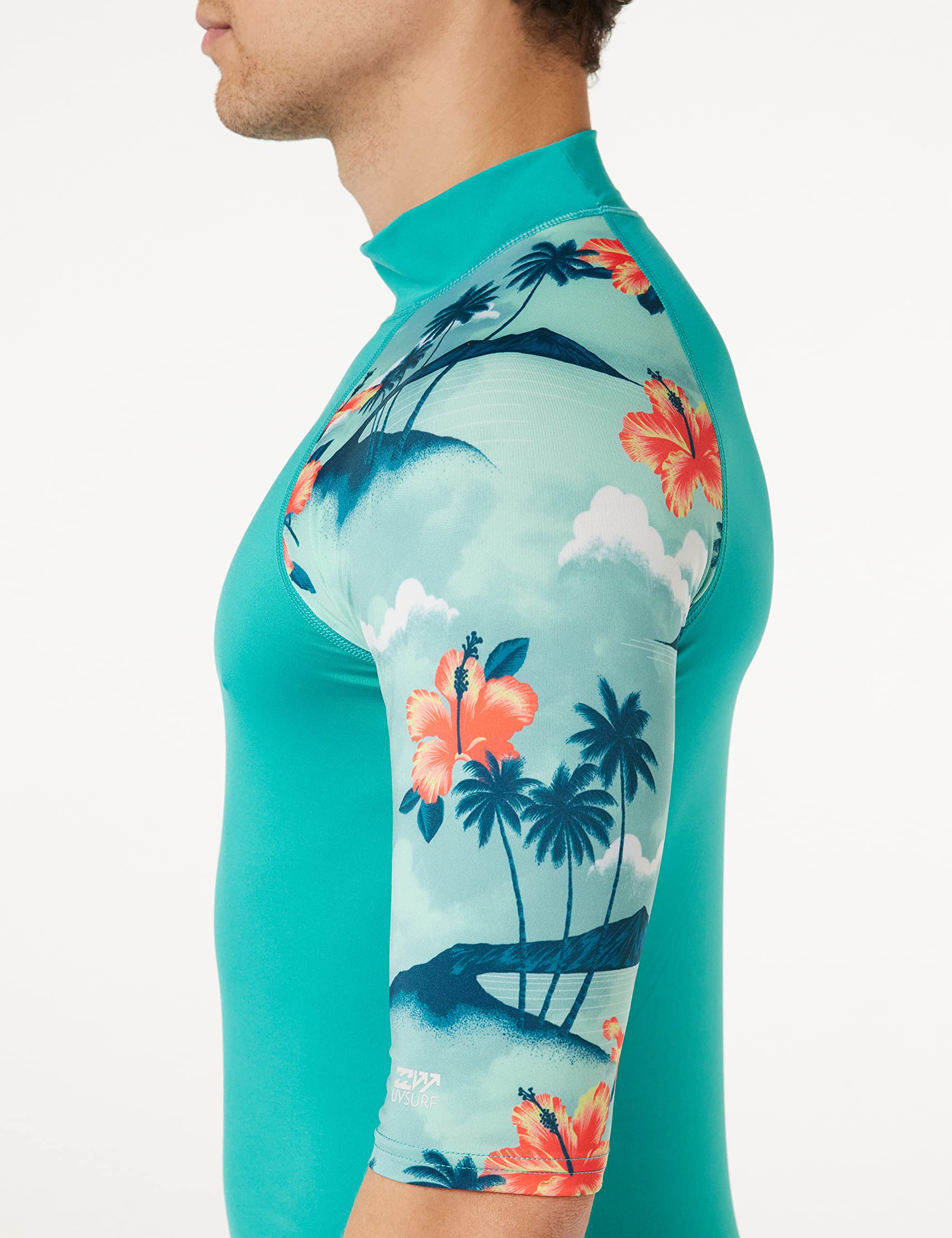 Billabong koszulka z krótkim rękawem UPF 50 Rash kamizelka męska niebieska L
