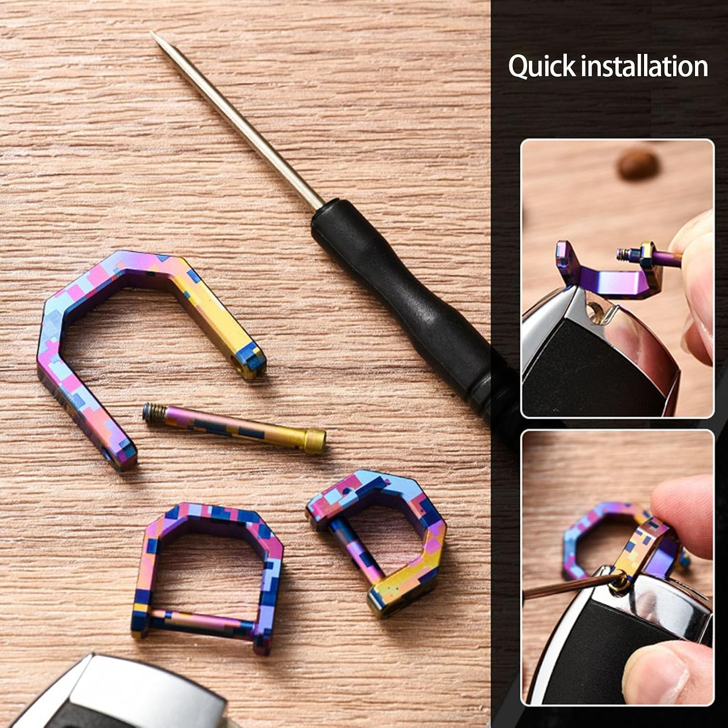 Alloys Miniature Keychains Clip With Detachable Tool Precisions Crafted Multiple Color Compacts For Travel Essential Camping Gear Accessories image 5