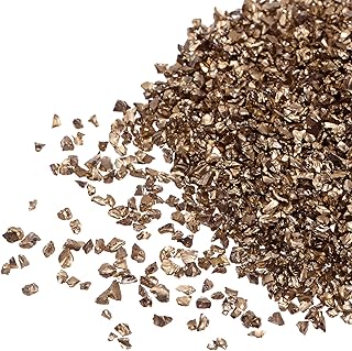 sourcing map Chips de vidrio triturado de 20 g, vidrio metálico irregular con purpurina de 1 a 3 mm para manualidades, joyería, florero, decoración de resina epoxi, color marrón oscuro