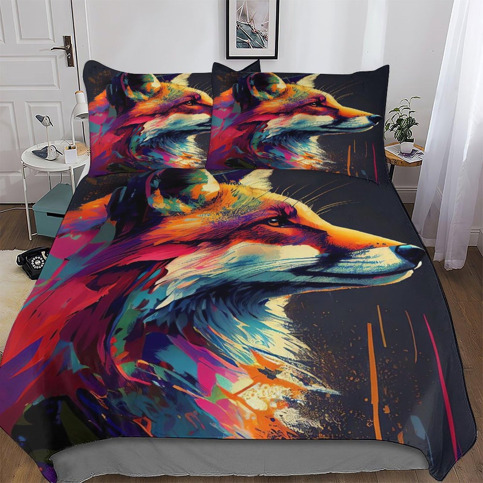 Housse de couette renard pour une ambiance de chambre cocooning