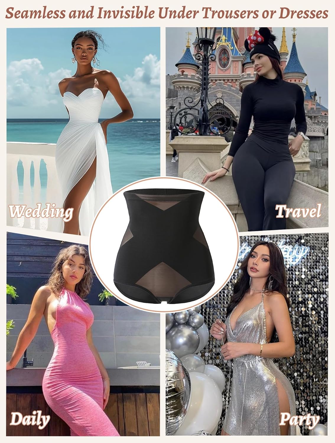 Tummy Control Shapewear Panties for Women Body Shaper Underwear Seamless Shapewear Panty Girdle - Image 5