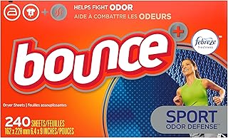 Bounce Plus Febreze Sport Odor Defense Fabric Softener Dryer Sheets, 240 Count