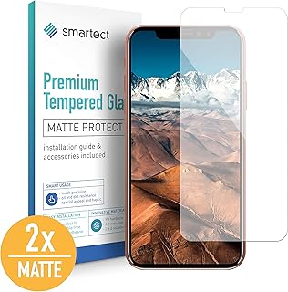 smartect Protector de Pantalla Mate para iPhone XS/X [2X Mate] - 9H Cristal Templado - Dise?o Ultrafino - Instalaci?n Sin Burbujas - Anti-Huellas
