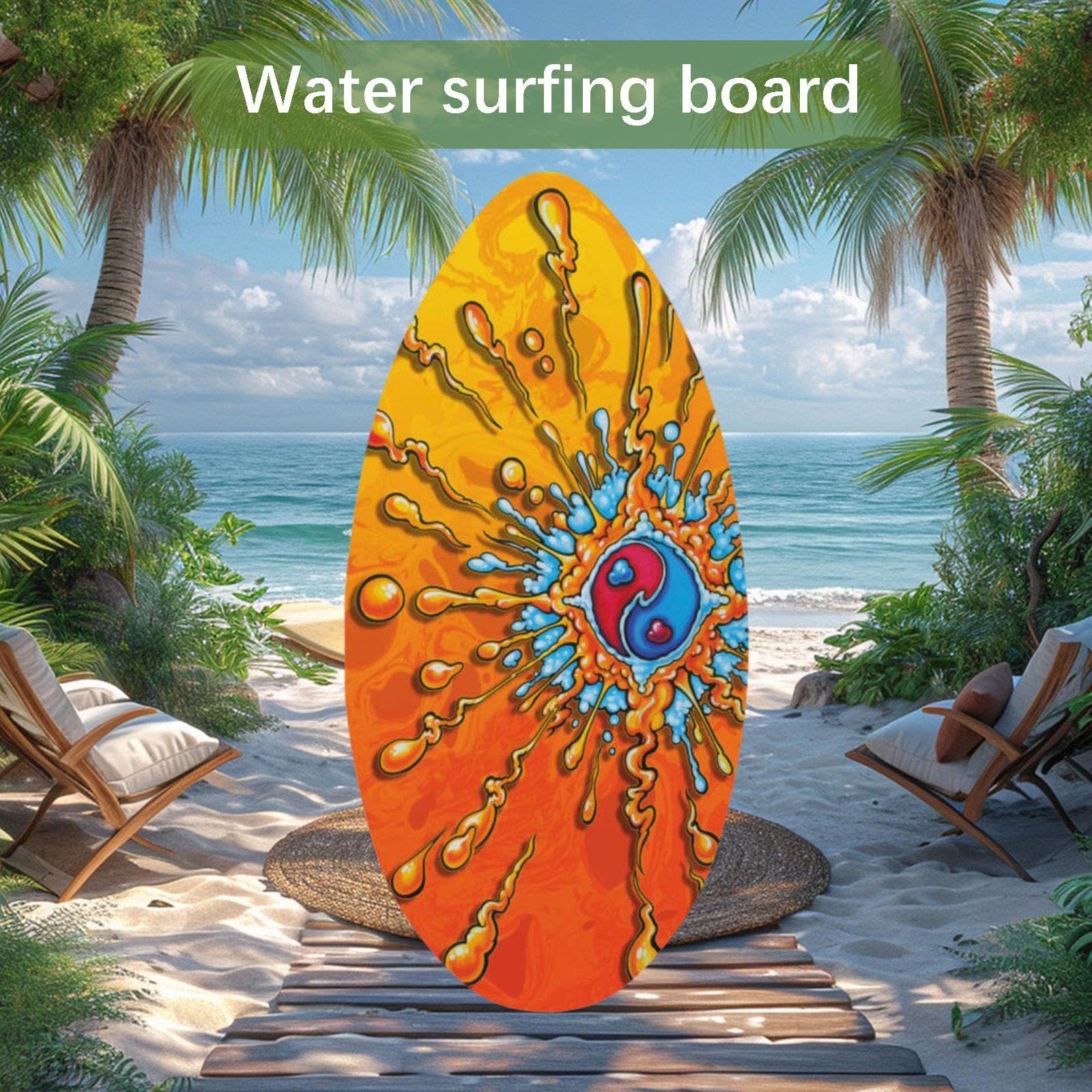 Skimboard, Tabla de Surf, Tobogán de Playa, Tabla de Surf Antideslizante de, Skimboard de para Todos Los Adolescentes Que Practican Skimboarding Y, Vistoso