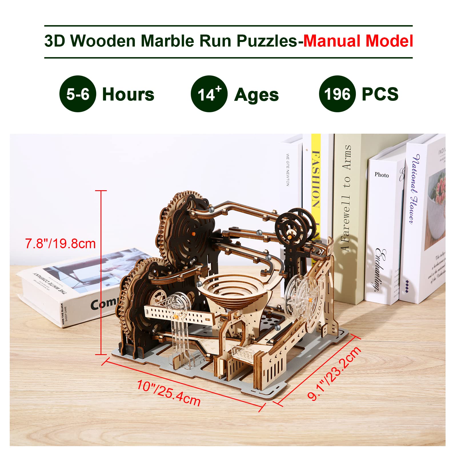 Amazon | Hallisun 3D木製パズル 組み立て立体パズル マーブル