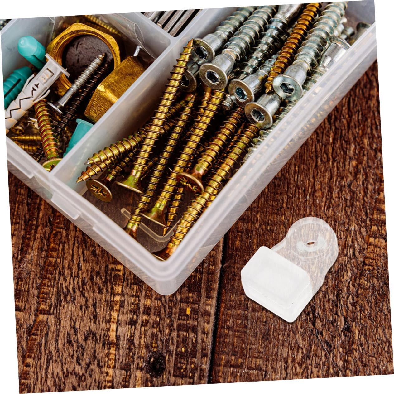 30pcs Cabinet Glass Retainer Clips High Strength Mounting Clamps for Mirror and Cabinet Doors Easy to Clean Stable Glass Retainers with Screws for Seamless Integration