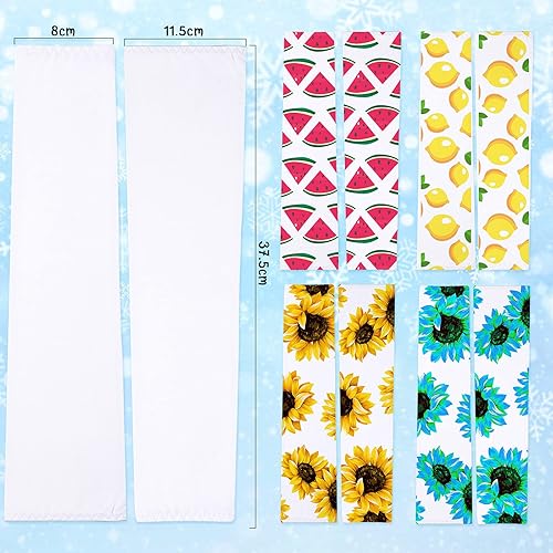 Miniatura 2 de Geyoga 6 pares de mangas de brazo de sublimación, protección solar UV, mangas de enfriamiento en blanco para deportes, fútbol, baloncesto, mujeres,