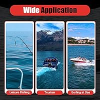 Vista 6 de Motor fuera de borda, 4 tiempos 6.5 hp motor de barco de alta resistencia motor de barco de pesca con sistema CDI sistema de refrigeración por agua