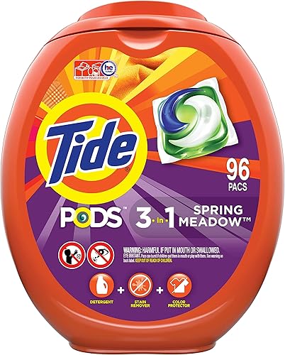 Miniatura 16 de Tide PODS cápsulas de detergente para lavandería, removedor de manchas 3 en 1, combatiente de olores, protector de color, 112 unidades, compatible