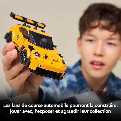 LEGO Speed Champions Supercar Porsche 911 GT3 RS - Jouet Voiture - Maquette à Construire avec Minifigurine de Pilote - Idée de Cadeau d'anniversaire pour Garçon dès 9 Ans 77239 - 3