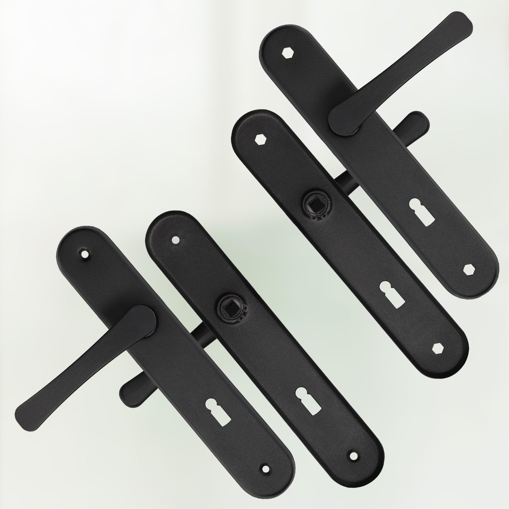 GOBEKOR - Juego De 2 Pomos Para Puerta De Paso, Níquel