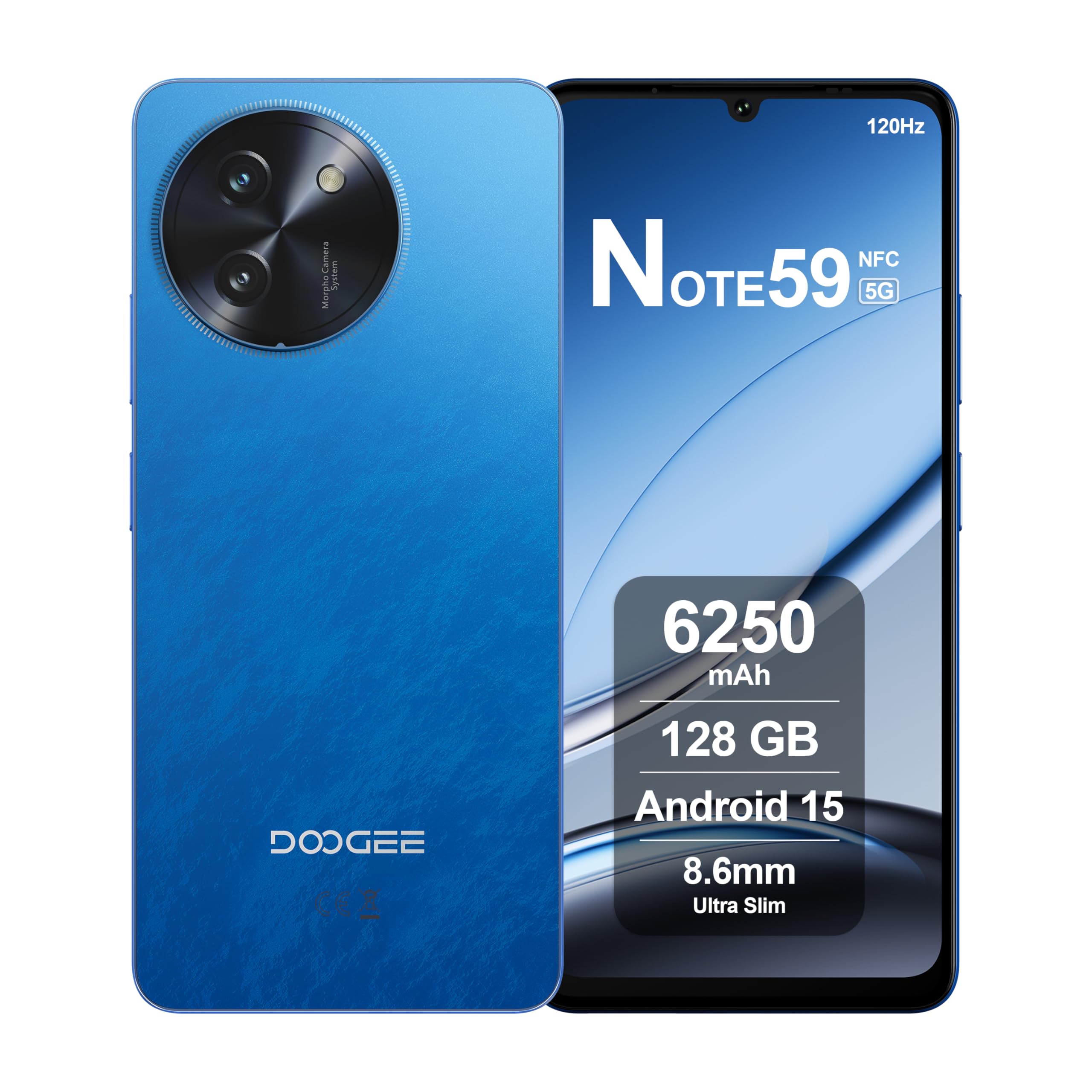 DOOGEE Note59 5G Smartphone Android 15, Blue: Amazon.co.uk