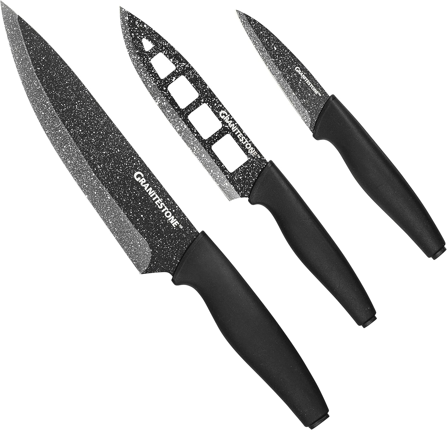 Granitestone Nutriblade Knife Set of 3, High Grade