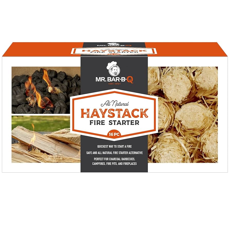 Mr. Bar-B-Q Haystack Fire Starters - 16 Haystacks Per Box
