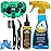 Ultrafashs Bicycle Chain Oil Lubricant and Cleaner Set with Bike Degrease,Wet Lubricant,Chain Scrubber Cleaning Brush Tool.Bike Lube-2oz,Degreaser-10oz.