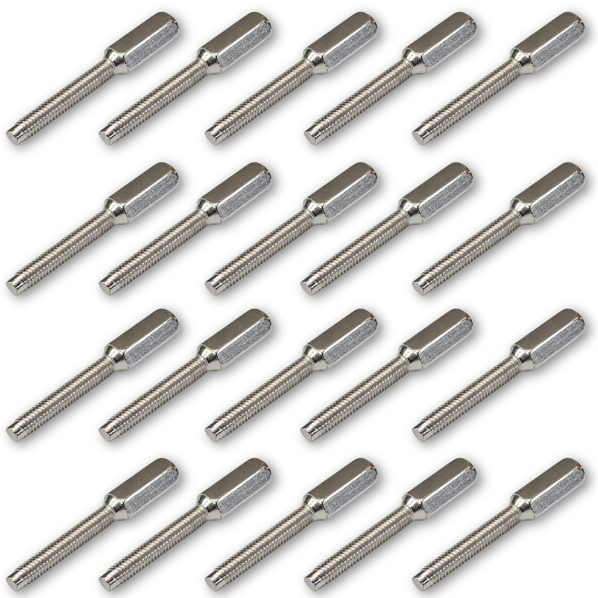 M3.5 Socket Screw Extension Studs – Adds 35mm Length – Extenders for Light Switch & Plug Socket Screws – Pack of 20
