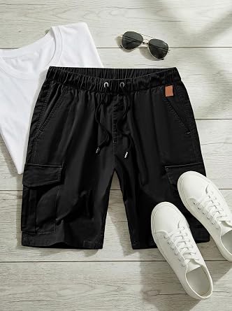 JMIERR Mens Casual Cargo Shorts Stretch Twill Chino Shorts