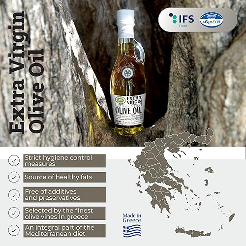 Miniatura 6 de Aceite de oliva virgen extra, KORVEL, botella de vidrio Amphora 8.5 fl oz, 8.45 fl oz