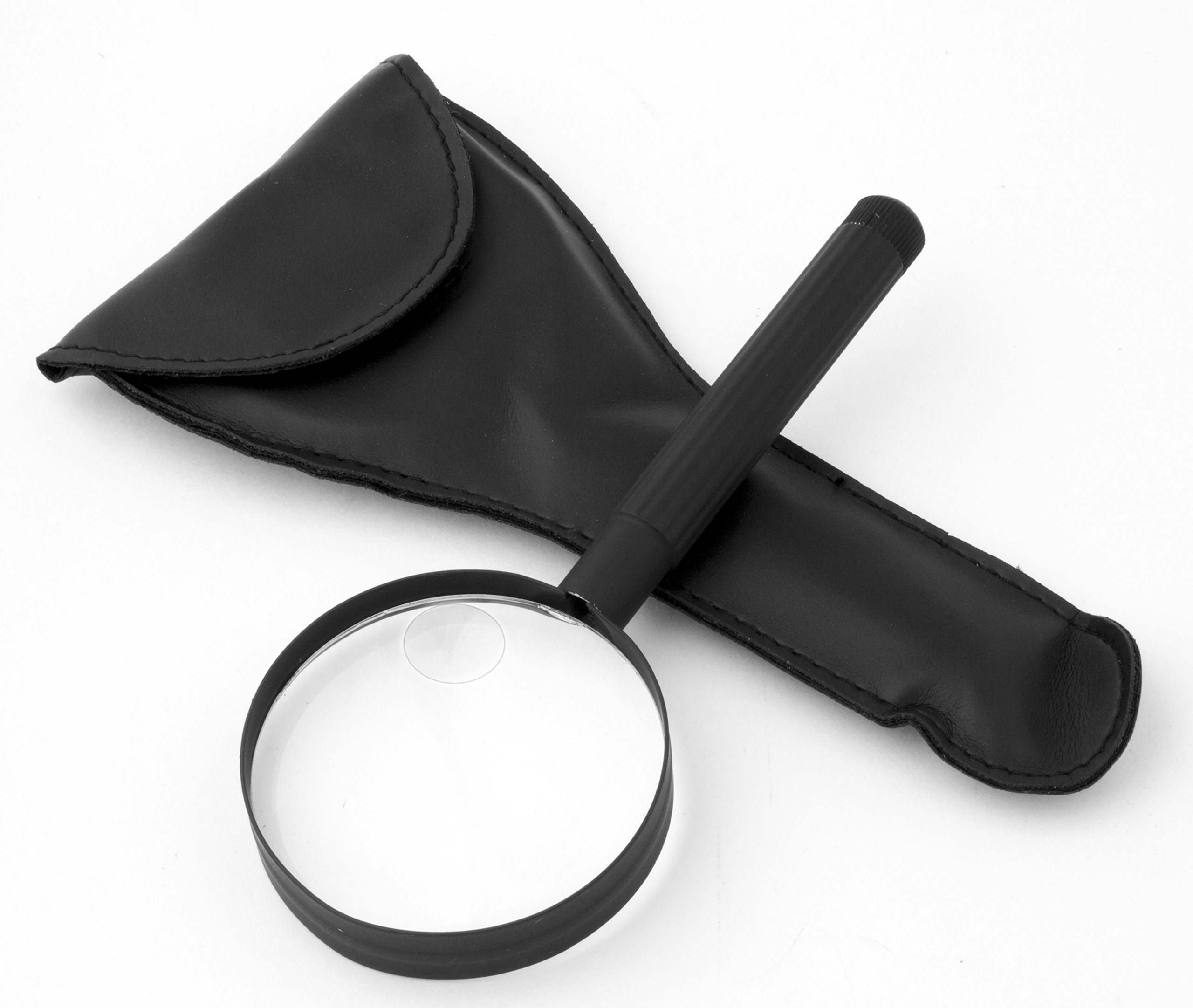 Metal Handle 2.35" 3.5X with 7X BIFOCAL Insert Round Magnifier. by Electro Optix