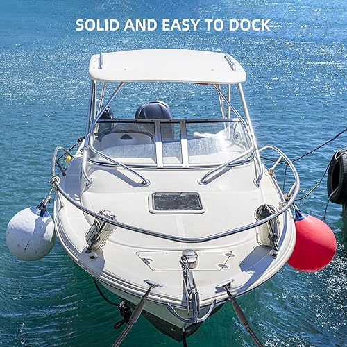 Miniatura 7 de Paquete de 4 cuerdas elásticas para muelle de lancha, cuerdas de amarre elásticas para PWC, moto acuática, pontón, kayak, canoa, lancha motora,