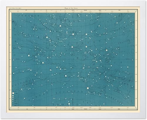 Miniatura 10 de Poster Master Póster celestial – Impresión del mapa de las estrellas – Regalo para astronomía, fanáticos lunares – Arte vintage para el hogar
