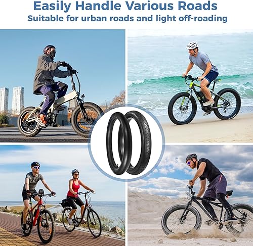 Miniatura 6 de yeesport 2 Pack 26x1.95 Mountain Bike Tires with 26x1.95 Bike Tubes (AV 30mm) 26 Inch Bike Tires Durable 26 x 1.95 MTB Tires and Inner Tubes