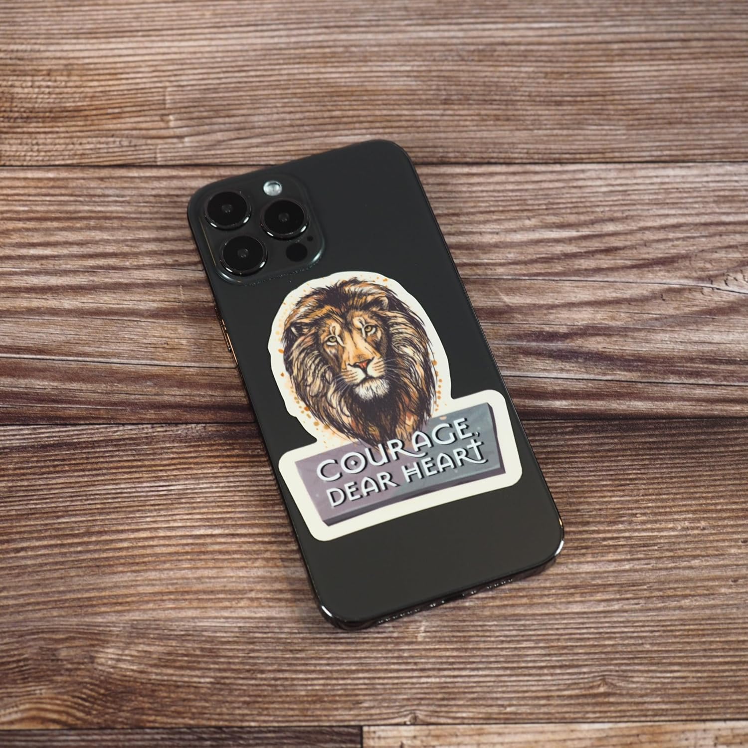 Courage Dear Heart Aslan Quote Sticker - CS Lewis Sticker for Hydroflask - Narnia Laptop Decals - Christian Book Lover Gift - Fantasy Literature Great Quotes - Image 7