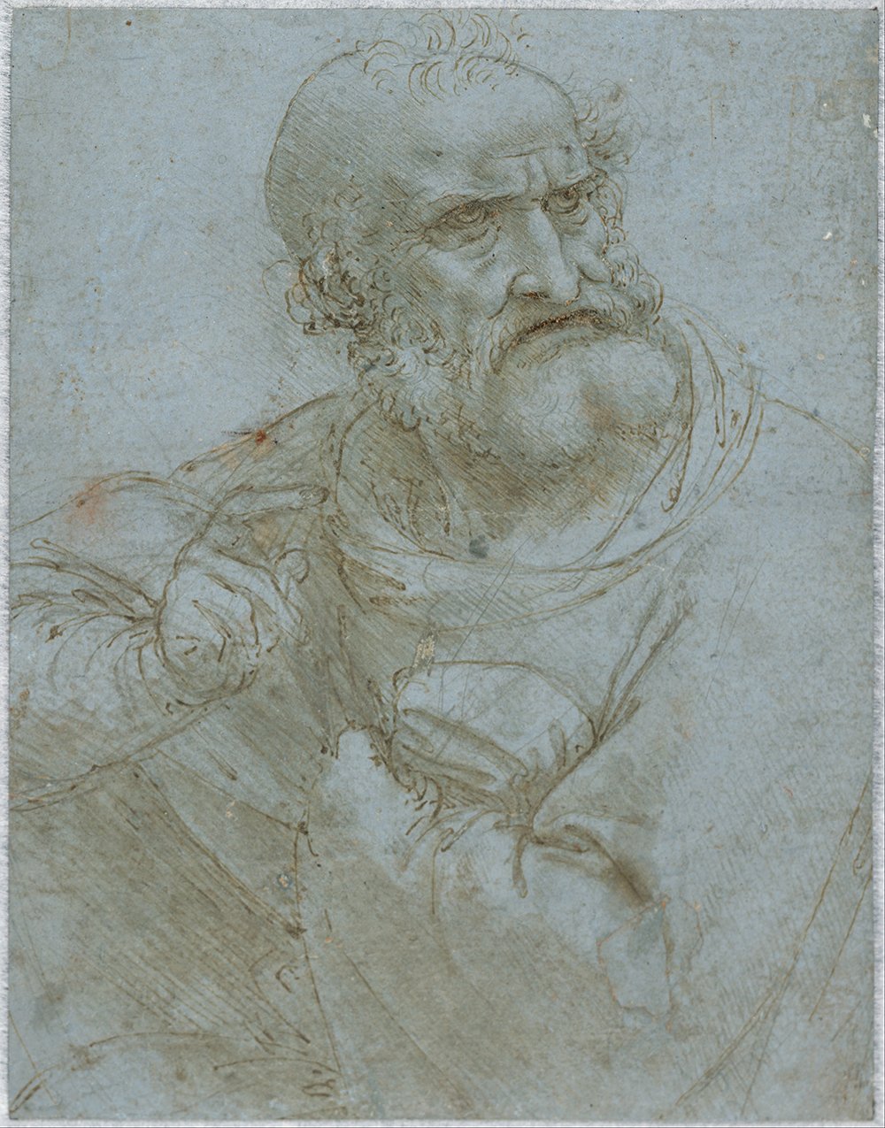 Cuadro de Leonardo Da Vinci de Apóstol mediano para decoración artística mate