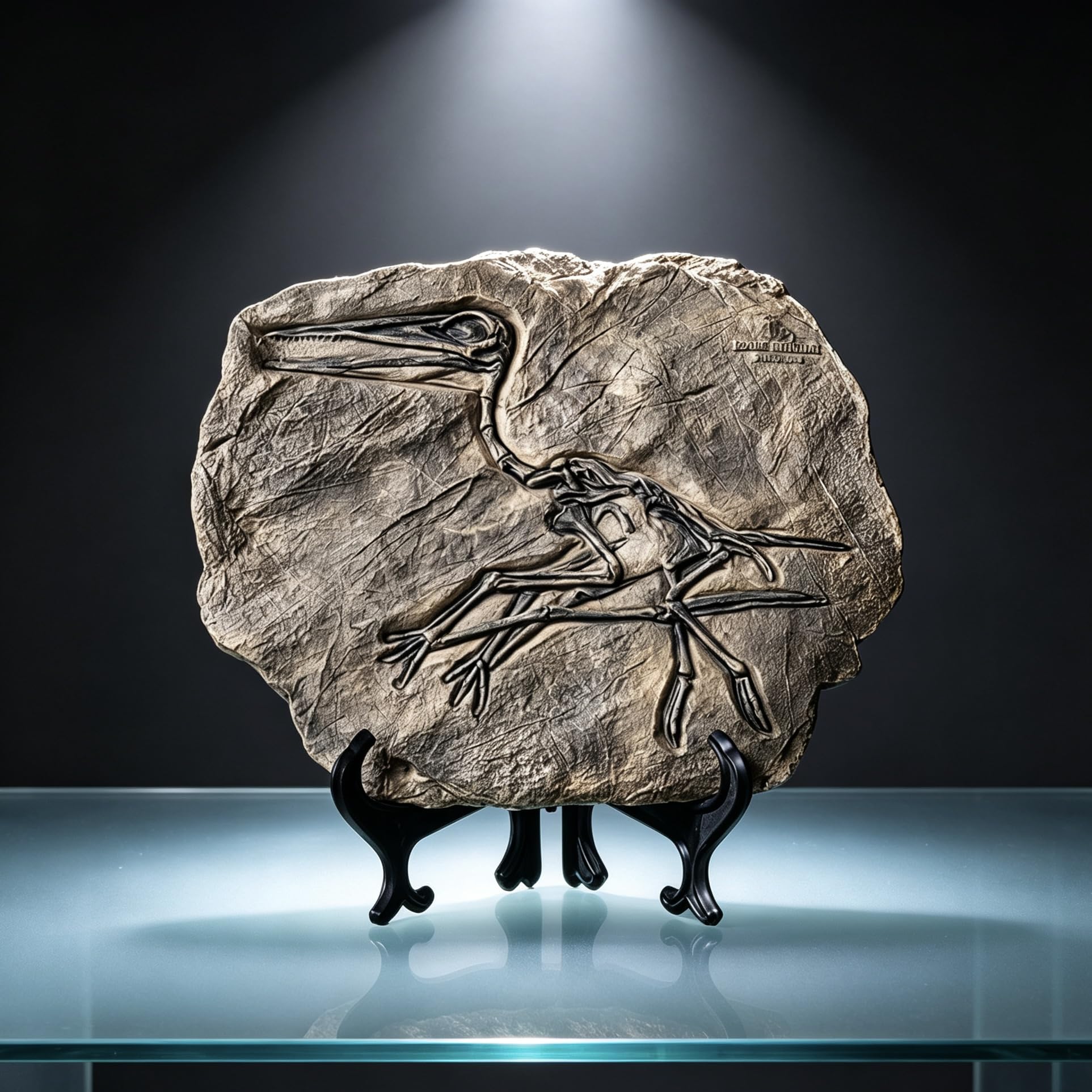 Dekofigur Dinosaurier Fossil aus Kunstharz (Stil 3)