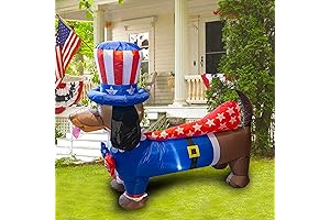 Dazzle Bright 5FT Patriotic Memorial Day Inflatable Independence Day Decoration