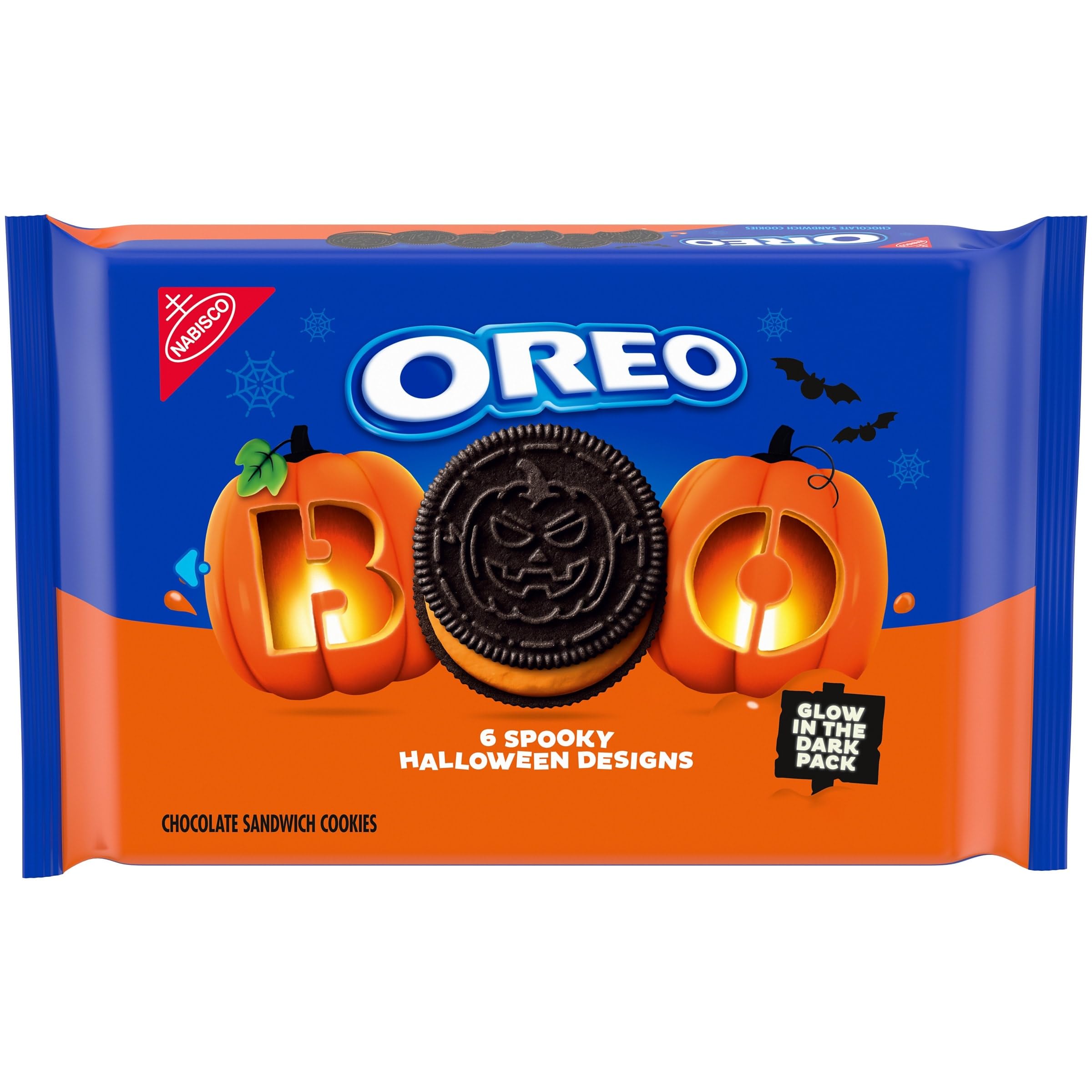 OREO Orange Creme Chocolate Sandwich Halloween Cookies, 18.71 oz