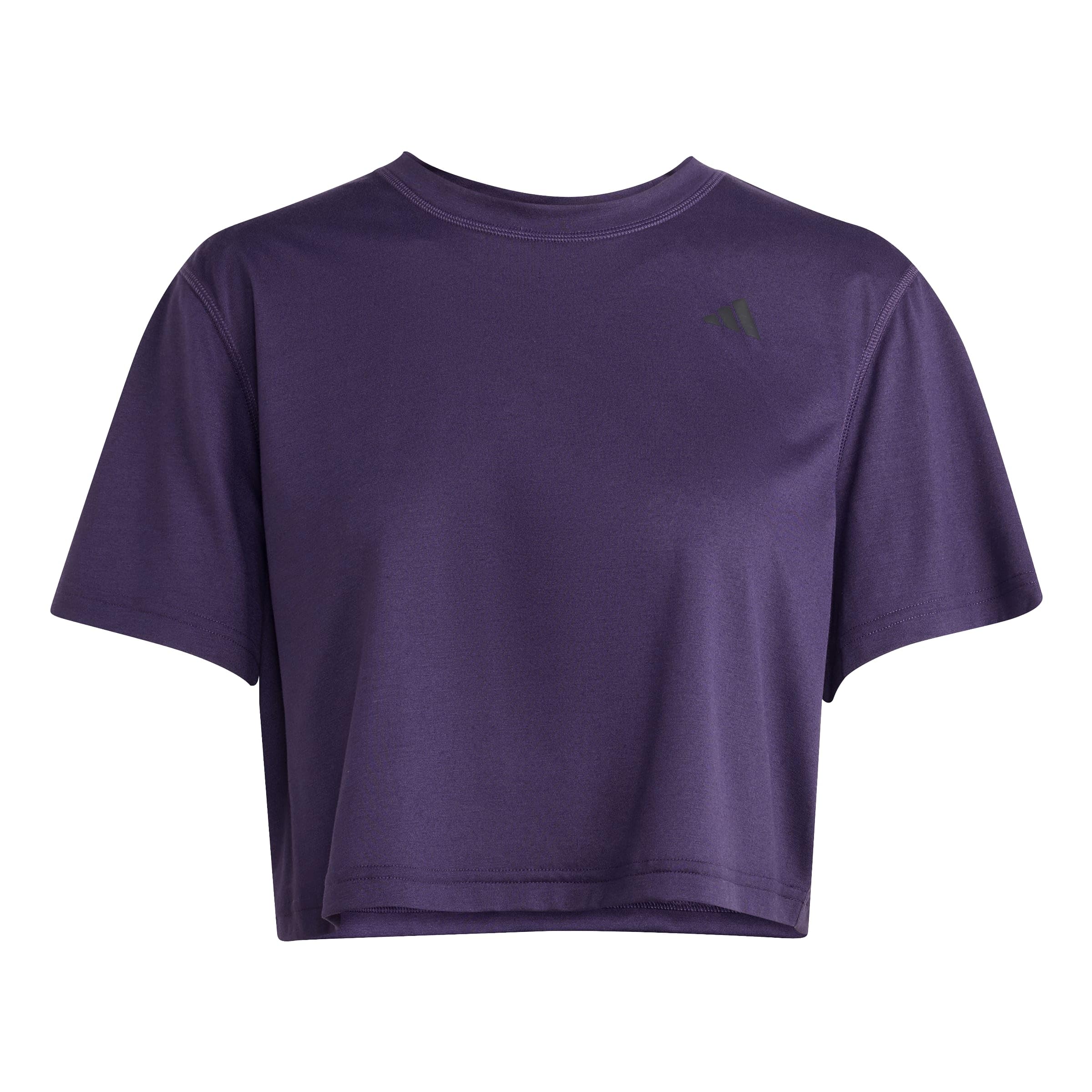 adidas Women's Train Essentials Boxy Workout Tee, Aurora Plum, L